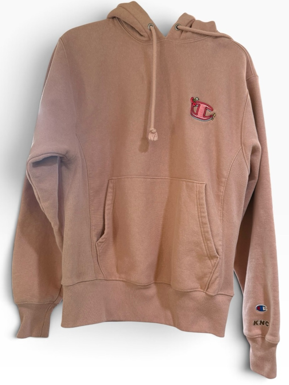 Women’s Champion Reverse Weave hoodie in dusty pink Size Small